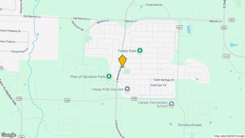 1412 Chestnut Cove Dr Map and Location Details