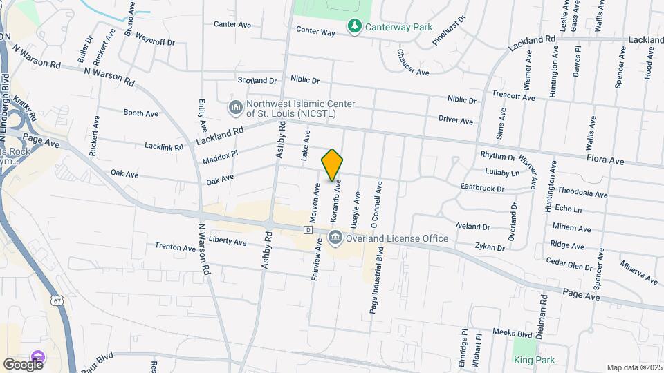 1821 Korando Ave Map and Location Details