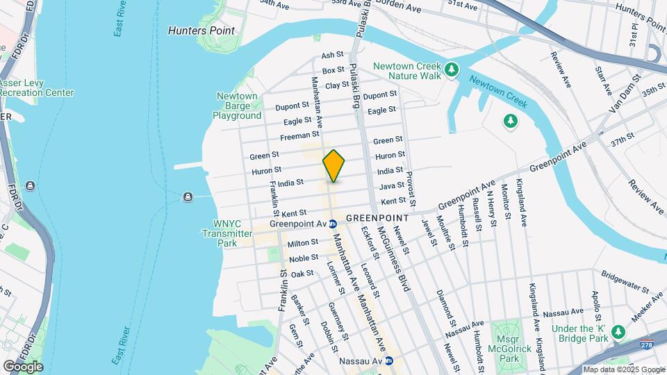 954 Manhattan Ave Map and Location Details