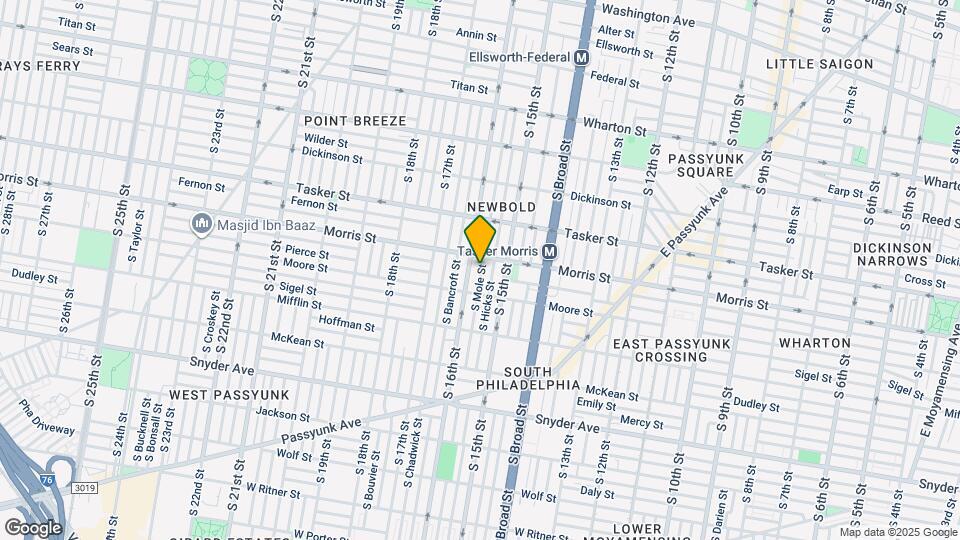 1722 S Mole St Map and Location Details