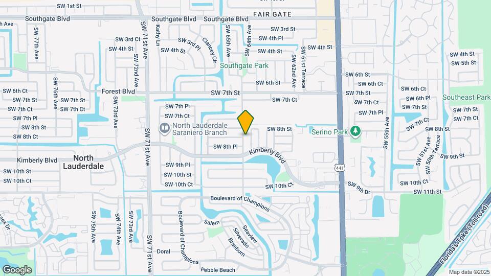 840 SW 64th Terrace Map and Location Details