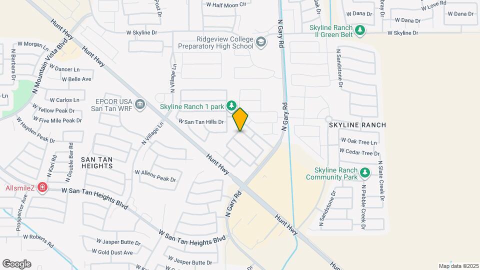 1859 W Desert Canyon Dr Map and Location Details