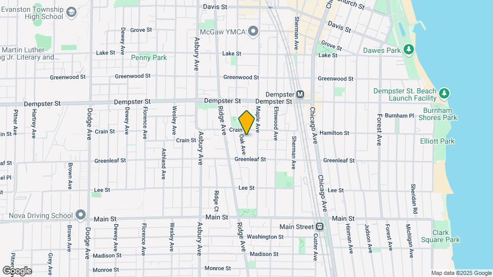 1133 Oak Ave, Unit W3 Map and Location Details