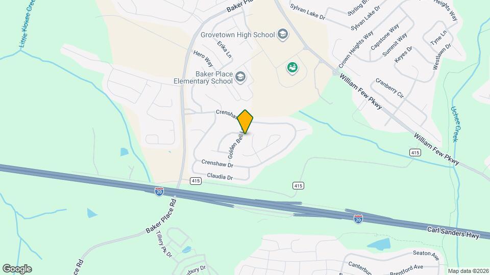 912 Golden Bell Ln Map and Location Details