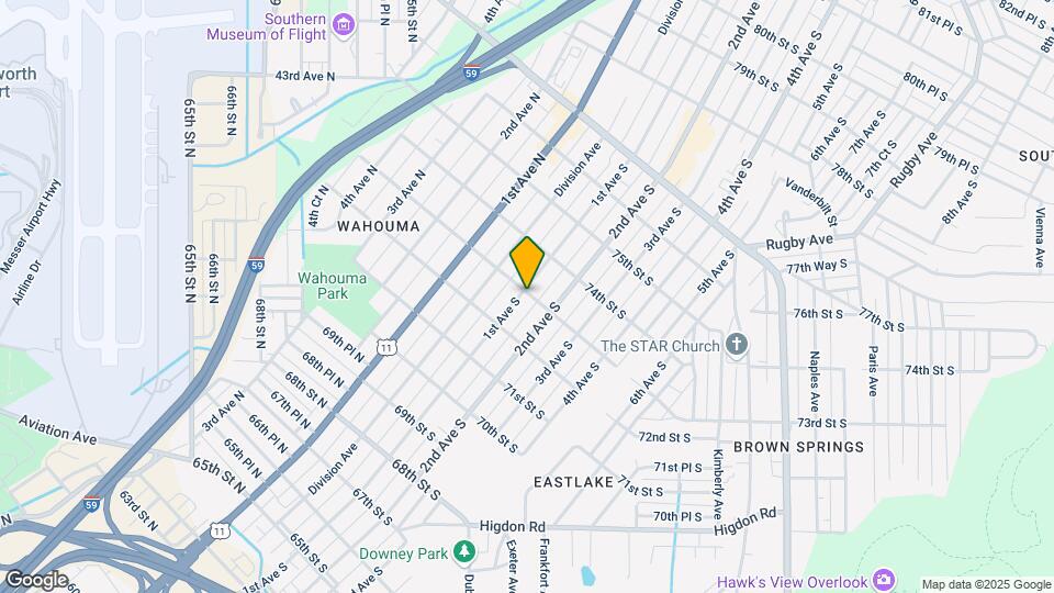 7231 1st Ave S Map and Location Details