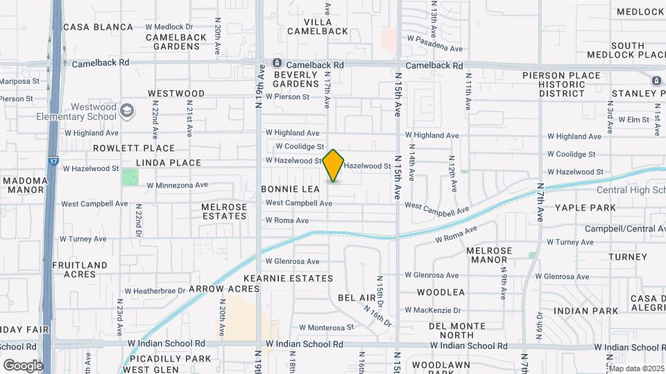 4505 N 17th Ave Map and Location Details