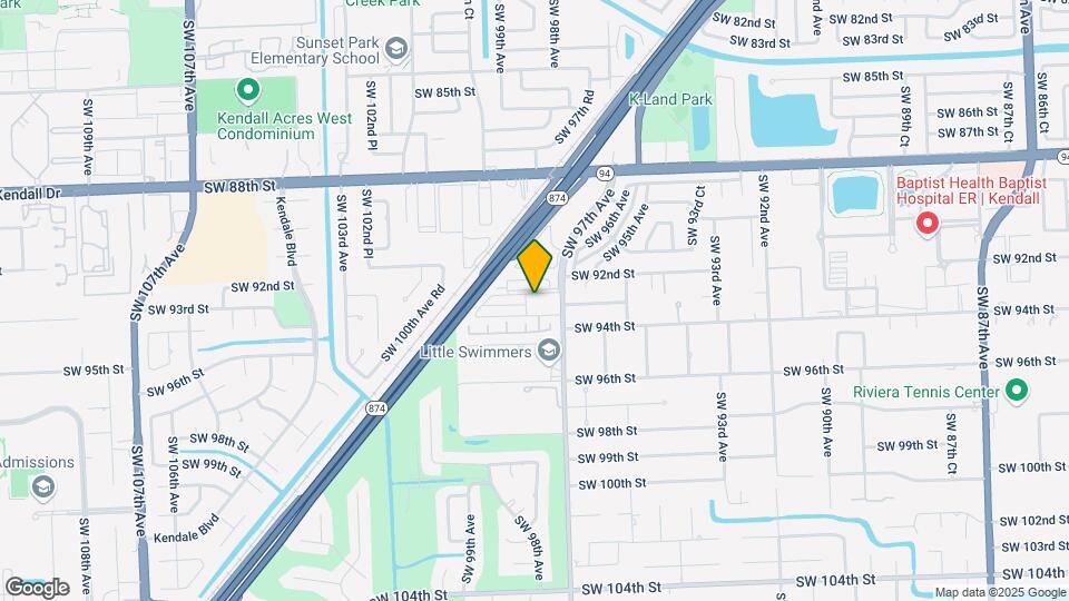 9750 SW 92nd Terrace Map and Location Details