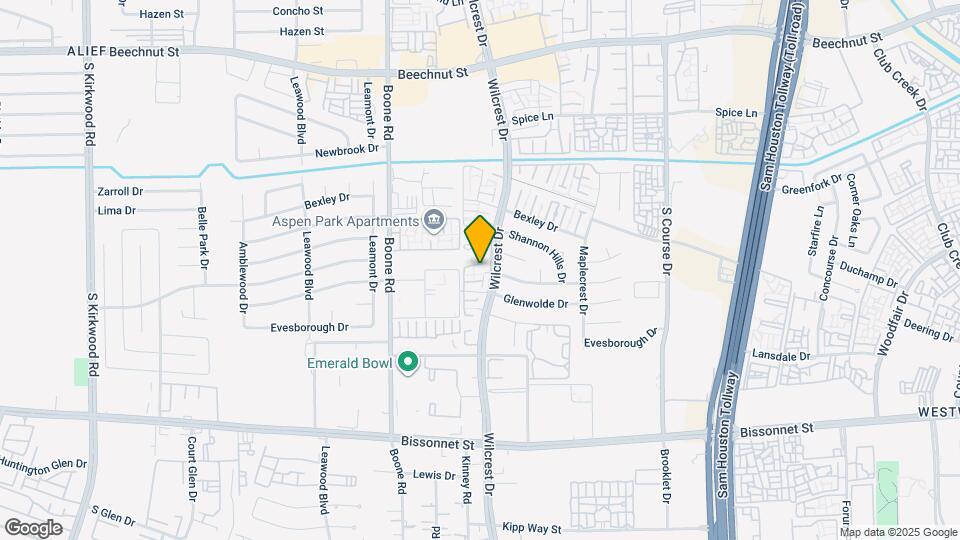 9022 Wilcrest Dr Mapa y Detalles de la Ubicación