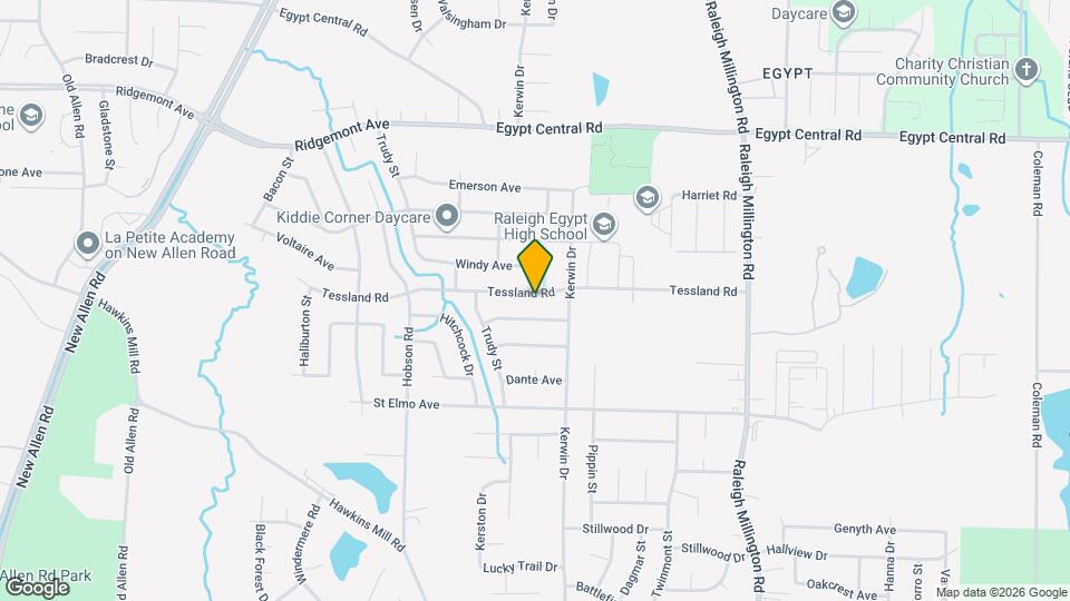 3891 Tessland Rd Map and Location Details