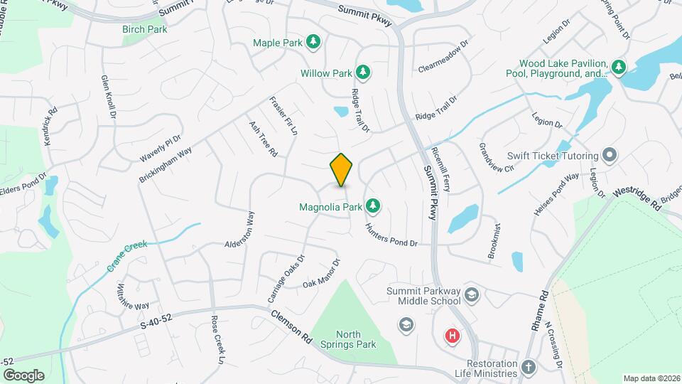 303 Castle Ridge Dr Mapa y Detalles de la Ubicación