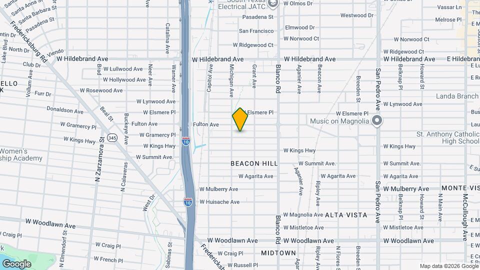 1031 W Gramercy Pl Map and Location Details