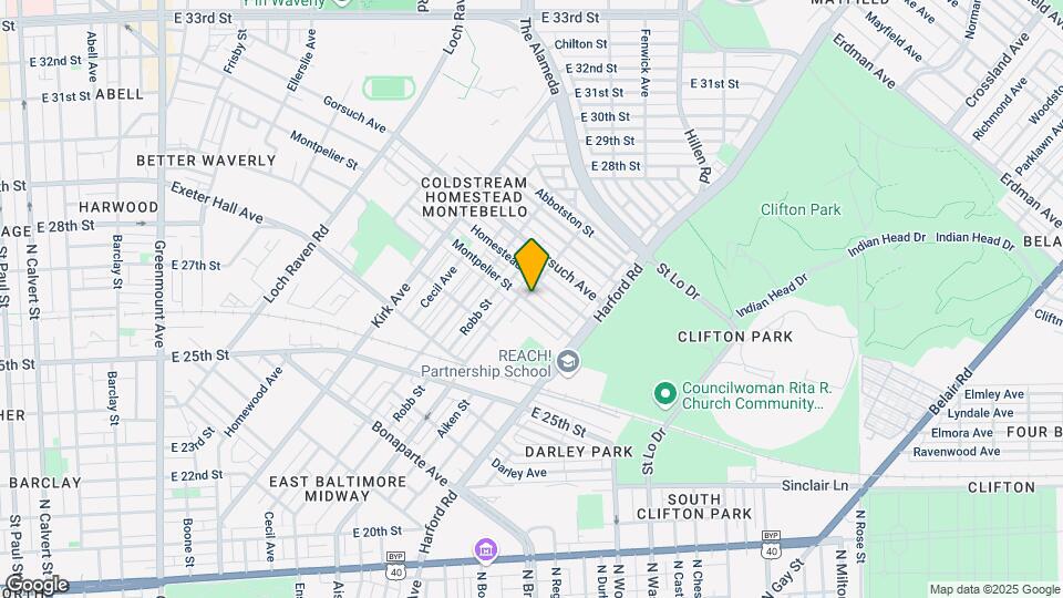 1702 Montpelier St Map and Location Details