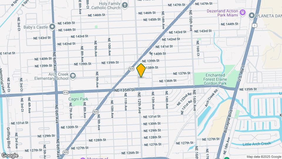 1210 NE 136th Terrace-Unit -1 Map and Location Details