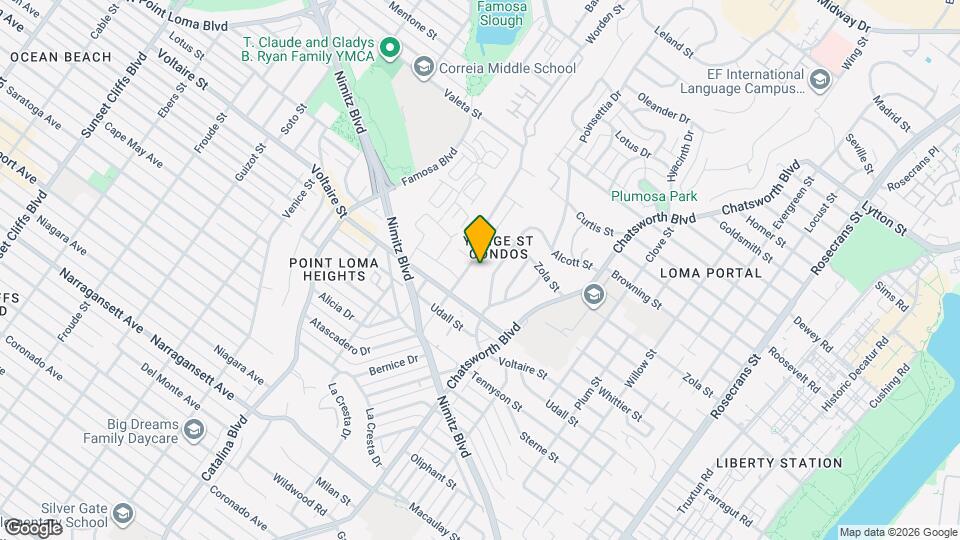 2251 Worden St Mapa y Detalles de la Ubicación