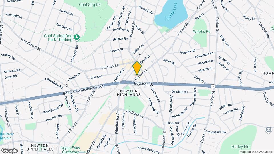 1669 Centre St, Unit 1 Map and Location Details