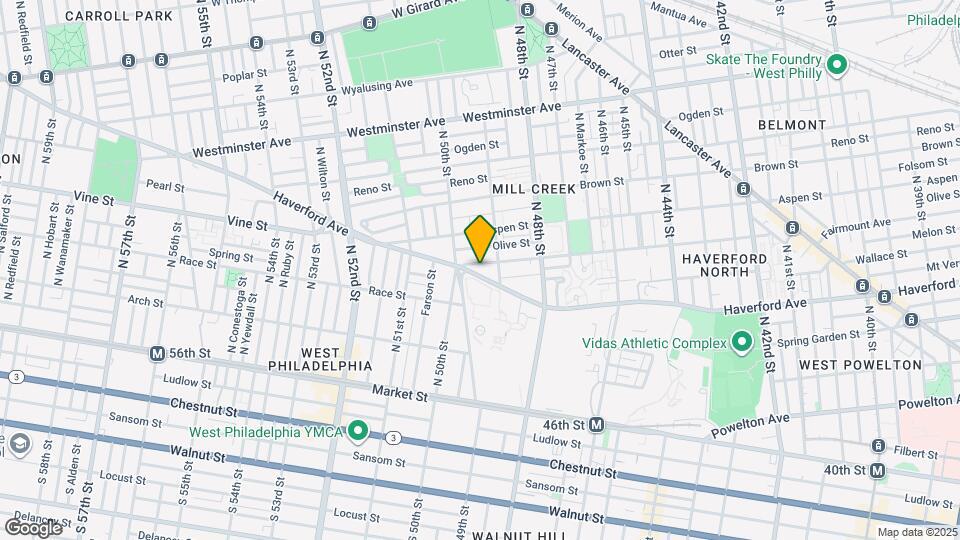 4921 Haverford Ave Map and Location Details