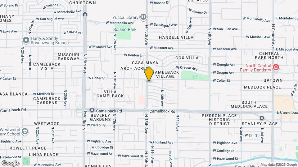 1422 W Orange Dr Mapa y Detalles de la Ubicación
