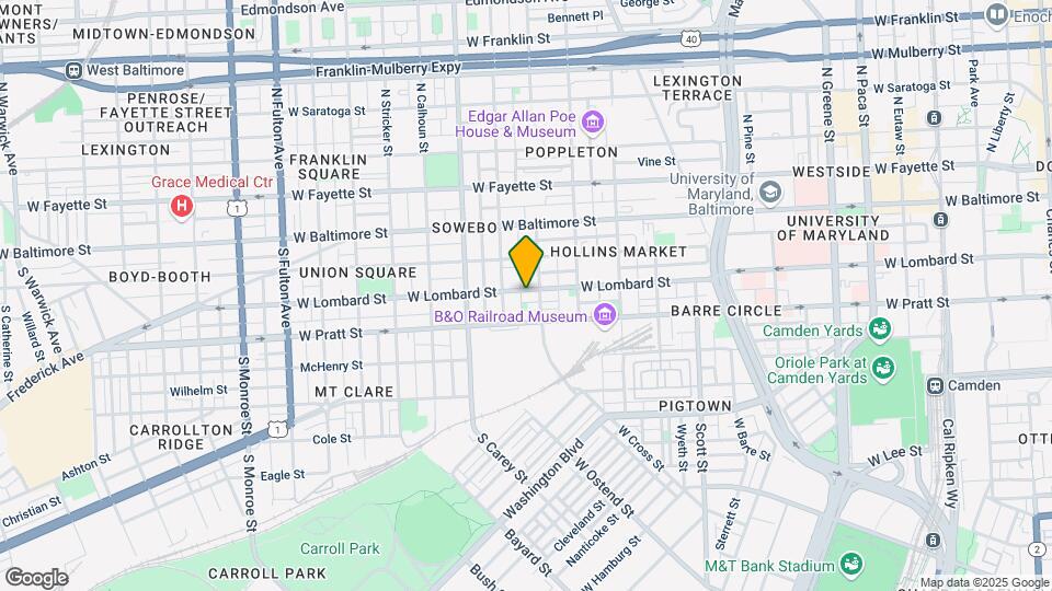 1113 W Lombard St Map and Location Details