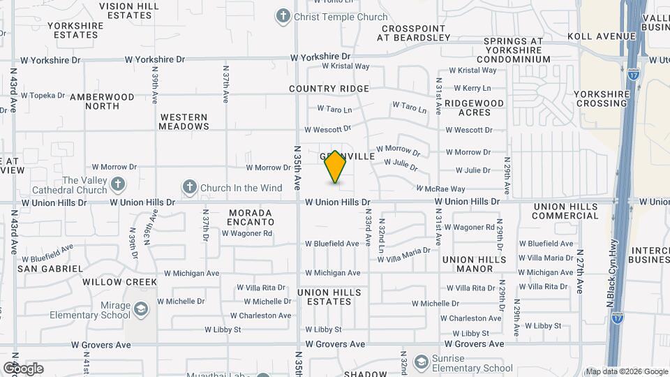 18616 N 34th Ave Map and Location Details