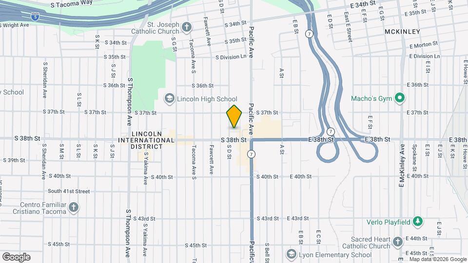 3727 S D St Map and Location Details