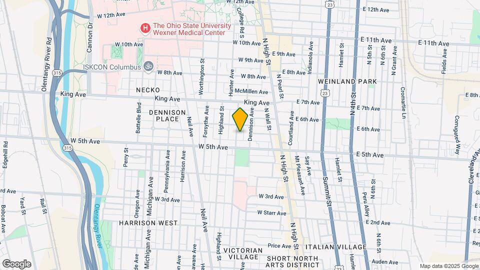 1282 Hunter Ave Map and Location Details