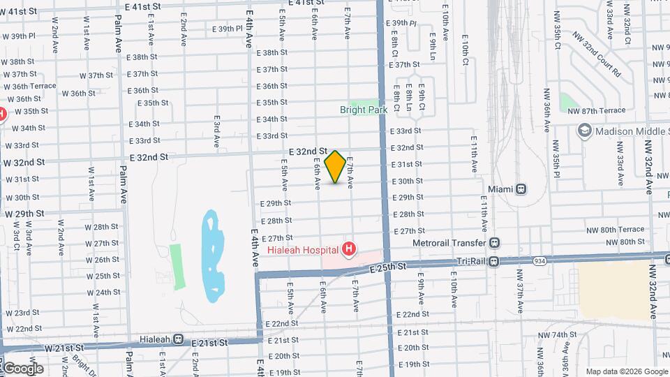 640 E 30th St Map and Location Details