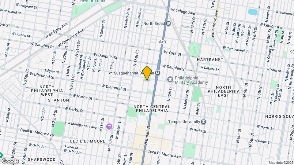 2150 N Carlisle St Map and Location Details