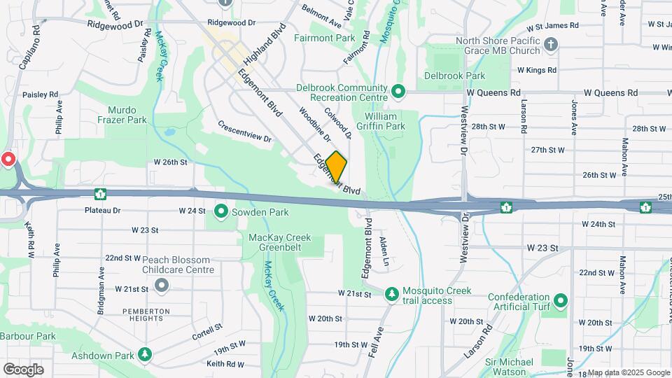 2505 Edgemont Blvd Map and Location Details