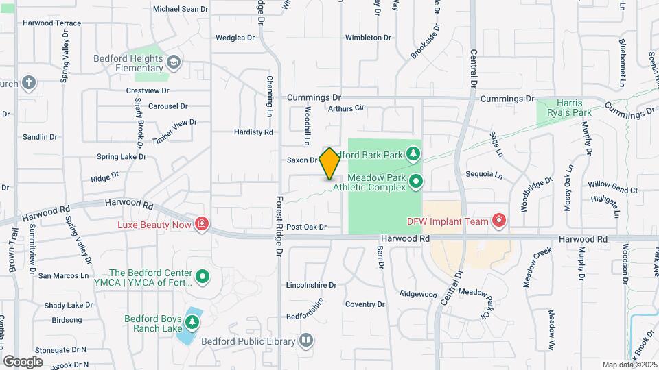 1707 Bedford Oaks Ct Map and Location Details