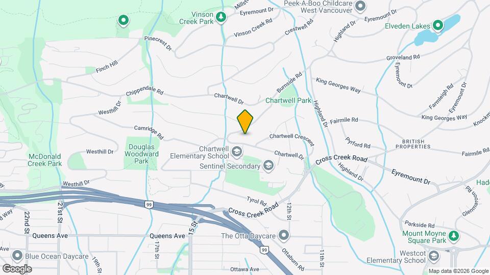 1327 Chartwell Dr Map and Location Details