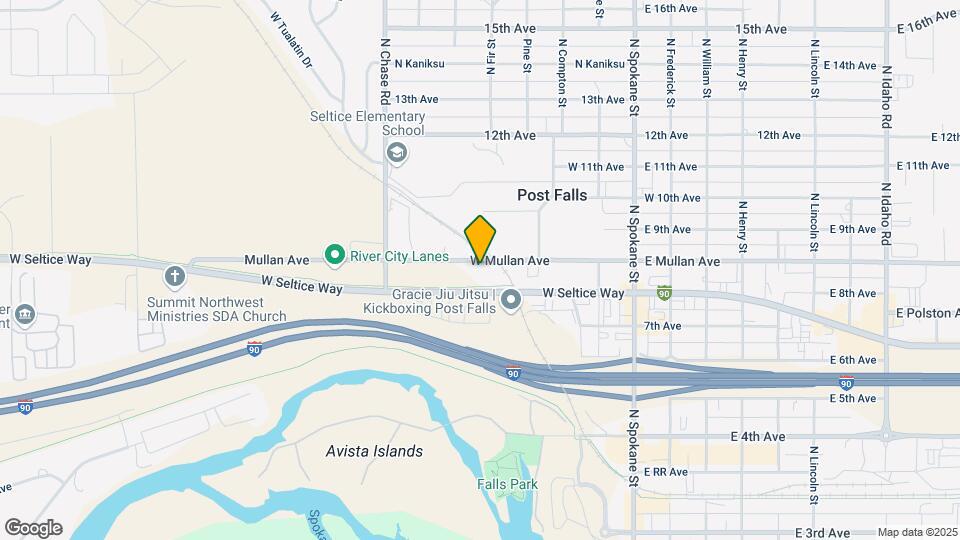 501 W Mullan Ave Mapa y Detalles de la Ubicación