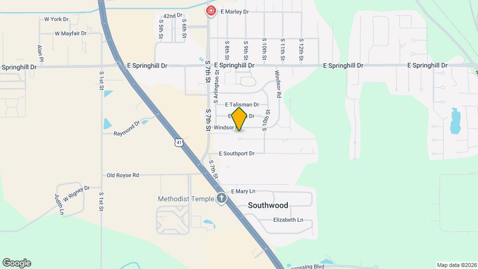 886 E Dawn Dr Map and Location Details