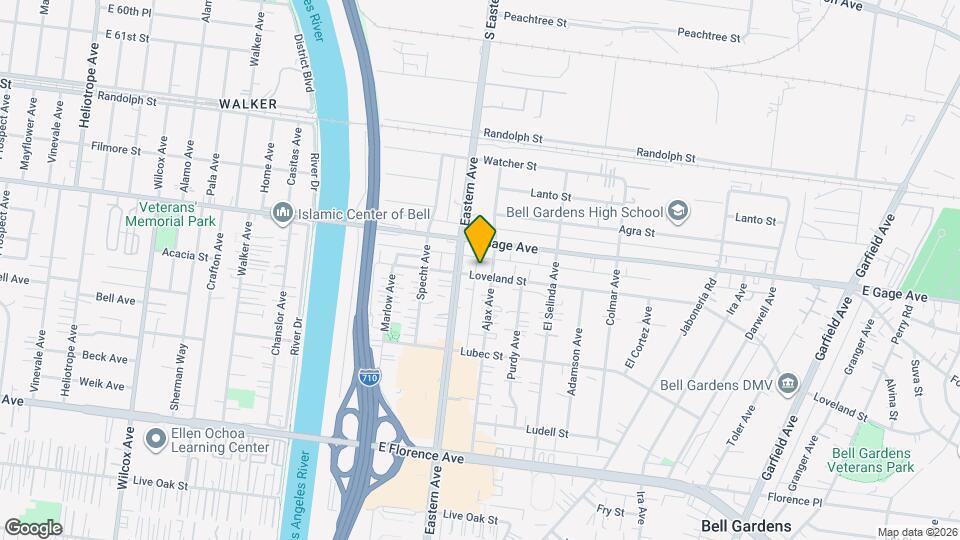 5727 Loveland St Map and Location Details