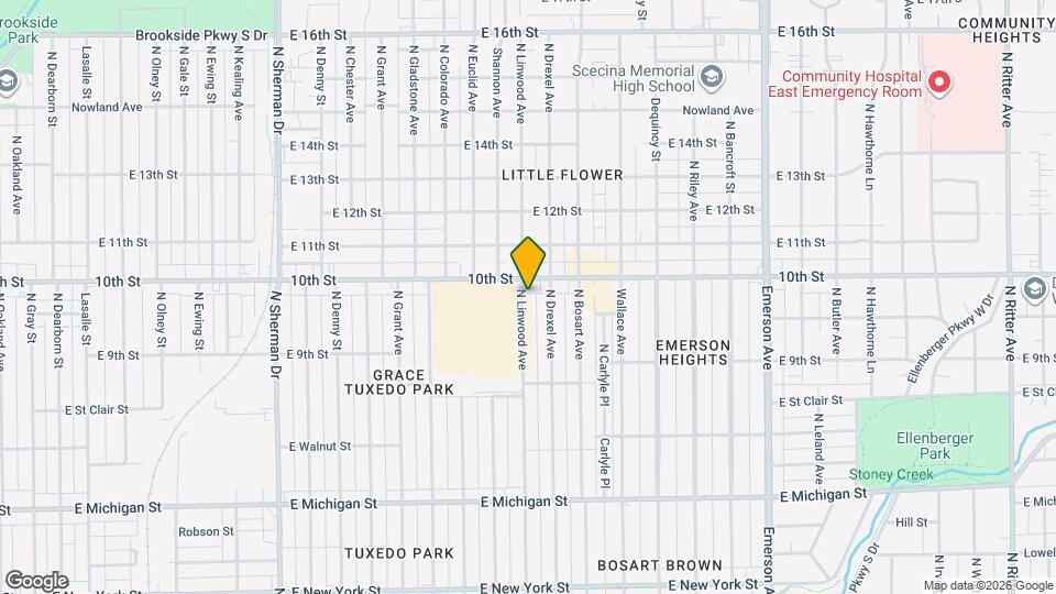 969 N Linwood Ave Mapa y Detalles de la Ubicación