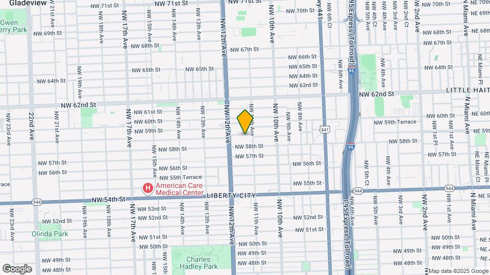 1130 NW 58th Terrace Map and Location Details