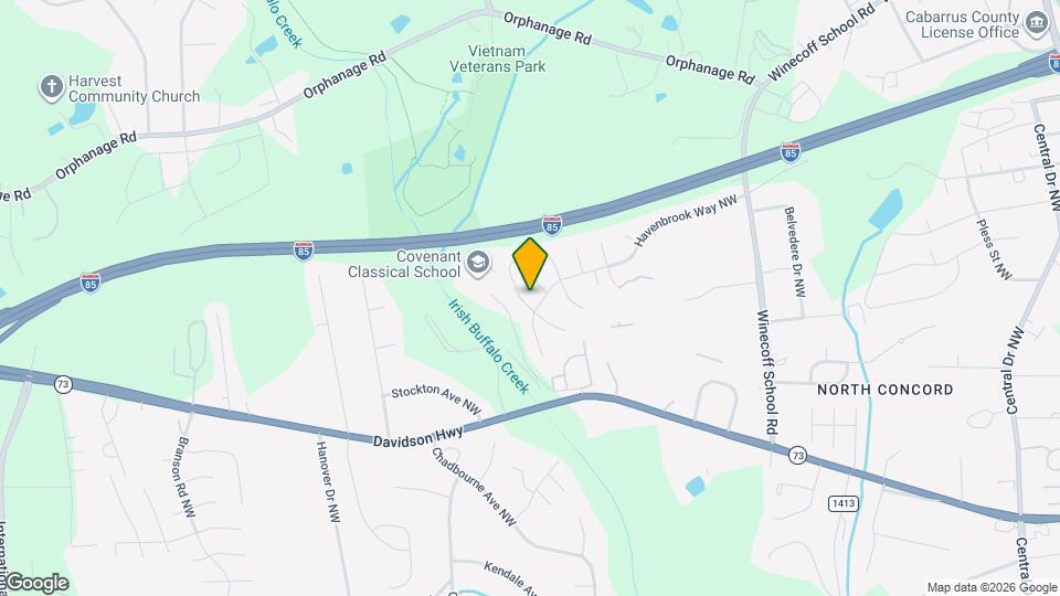 1565 Kindred Cir NW Map and Location Details