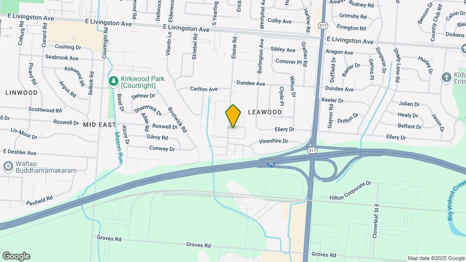 1736-1738 Elaine Rd Map and Location Details