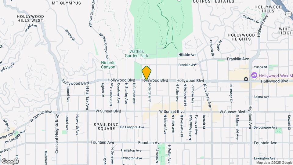 7510 Hollywood Blvd Apartments Map and Location Details