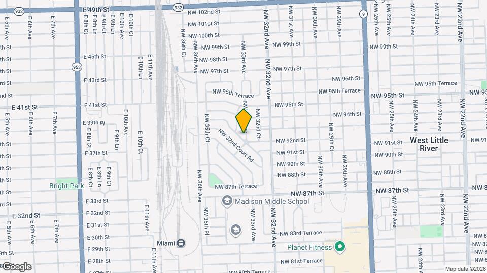 9201 Broad Manor Rd Map and Location Details