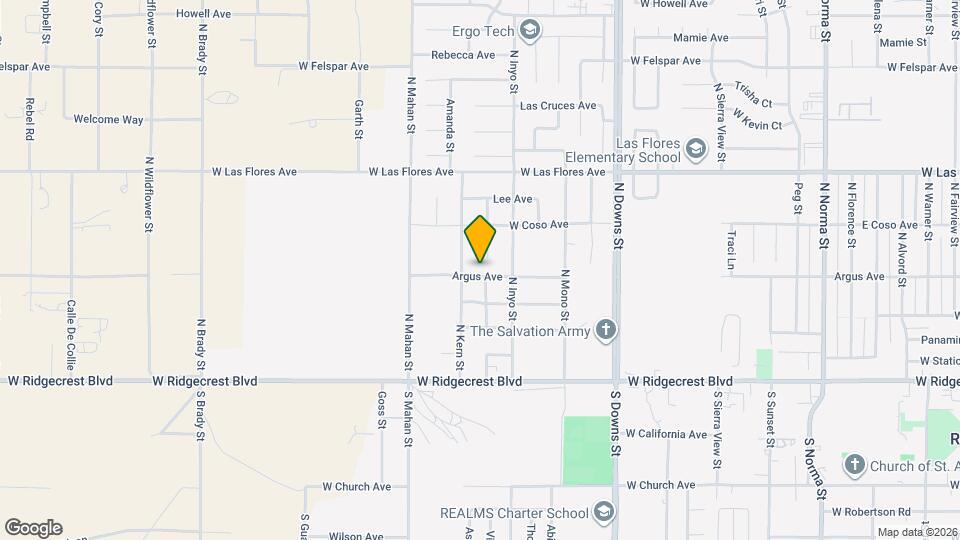 1128 Argus Ave Map and Location Details