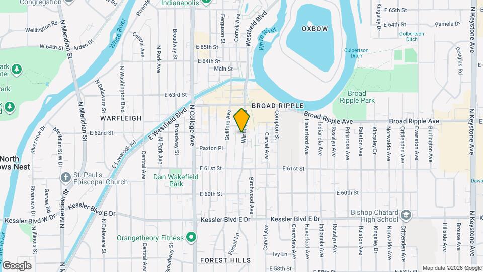 6158 Winthrop Ave Mapa y Detalles de la Ubicación