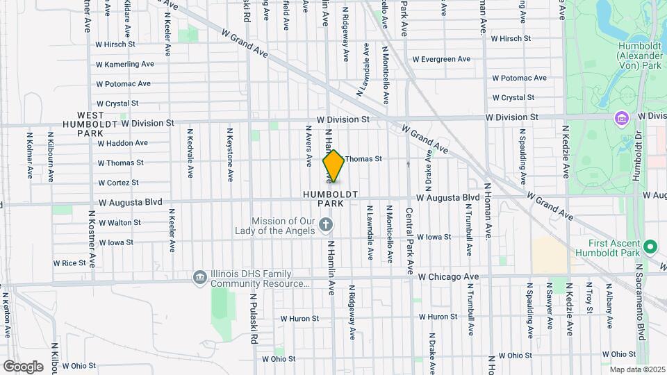 1017 N Hamlin Ave, Unit Unit 2 Map and Location Details