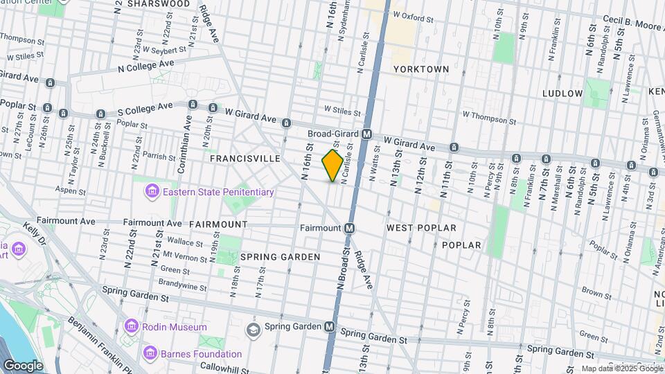 1436 Parrish St Map and Location Details