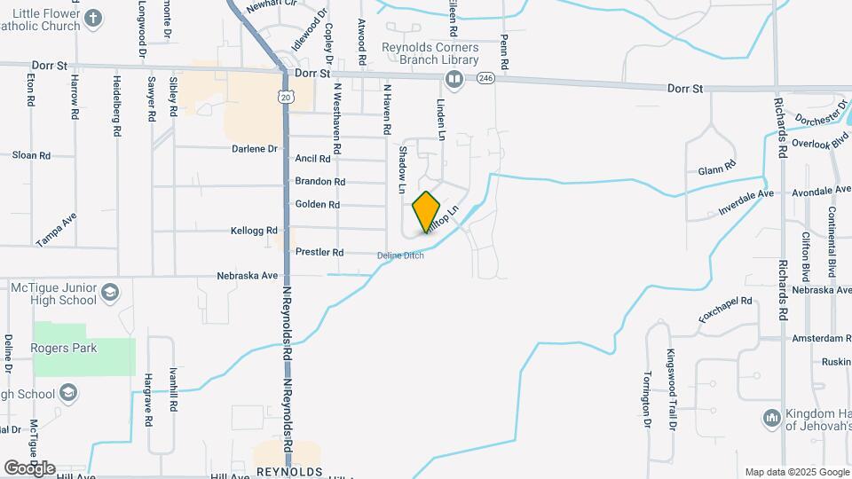 722 Hilltop Ln, Unit 722 Map and Location Details