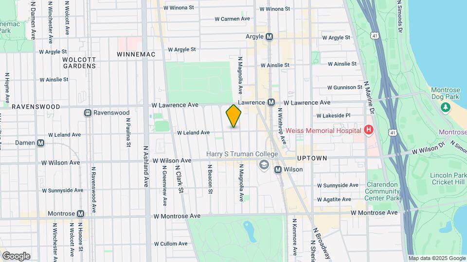 1260 W Leland Ave, Unit 2 Map and Location Details