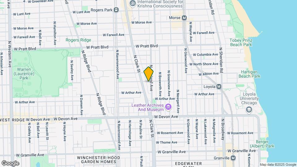 6552 N Ashland Ave Map and Location Details