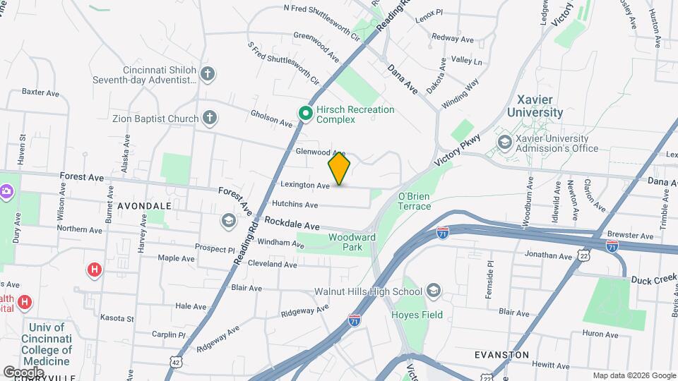 887 Lexington Ave Map and Location Details