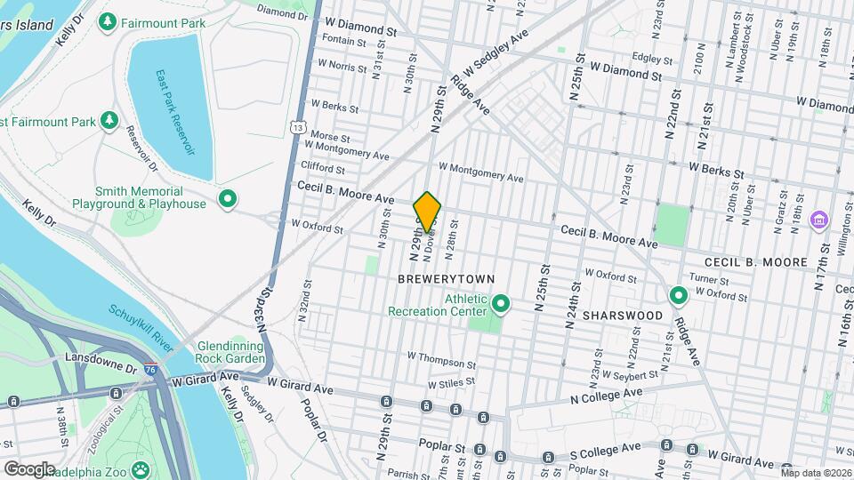 2831 W Oxford St Map and Location Details