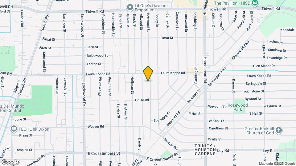 8701 Bertwood St Map and Location Details