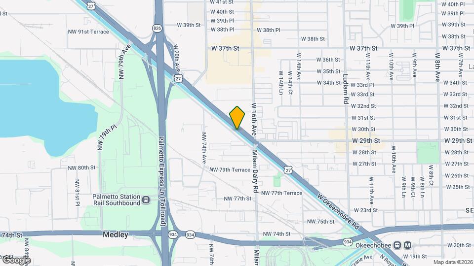 8261 NW South River Dr Map and Location Details